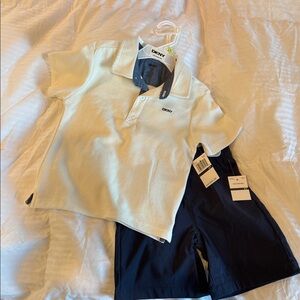 DKNY Kids Polo Shirt and Shorts